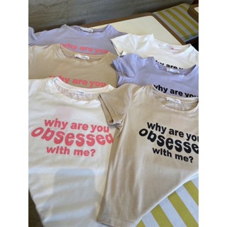 Pastel Mini Tee เสื้อครอป เสื้อสกรีนลาย