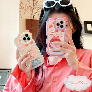 เคสโทรศัพท์มือถือ ซิลิโคนนิ่ม ขอบหยัก ปิดด้านหลัง ลาย Love to Eat Girls สําหรับ iPhone 14 13 12 11 Pro Max X Xr Xs 8 7 6 Plus SE 2020