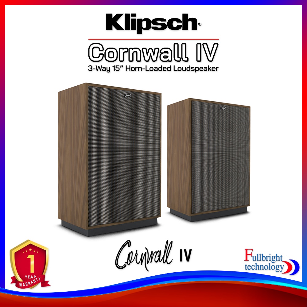Klipsch Cornwall IV Floorstanding Speaker 15 Inch 400Watt ลำโพงตั้งพื้น กำลังขับสูงสุด 400 วัตต์