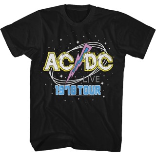 1978 Tour ACDC Shirt เสื้อยืดคอกลม เสื้อยืดถูกๆ