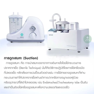 เครื่องดูดเสมหะ YUWELL รุ่น 7E-A 7E-D(มีแบตสำรอง) รับประกัน 1 ปี เครื่องSuction ดูดน้ำมูก เสมหะ ดูดเสมหะ ผู้ป่วยติดเตียง