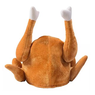 Gift Festival Funny Adult Durable Celebration Dress Up Velvet Cloth For Thanksgiving Movable Leg Turkey Hat