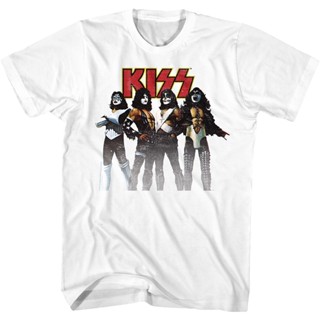 Distressed Love Gun KISS T-Shirt เสื้อยืดเปล่า เสื้อยืด oversize เสื้อยืดชาย