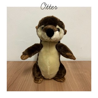 ตุ๊กตาตัวนาก นาก Otter Crawling Otter ตุ๊กตาสัตว์เหมือน European Otter, Eurasian otter  นากน่ารัก นากท่ายืน