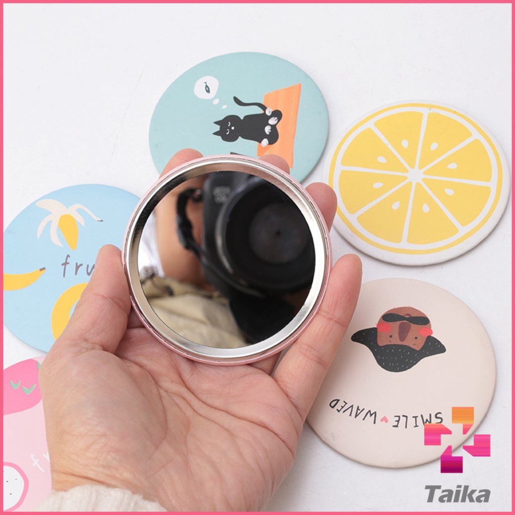Taika กระจกพกพา กระจกแต่งหน้าพกพา กระจกยาว Small Mirror