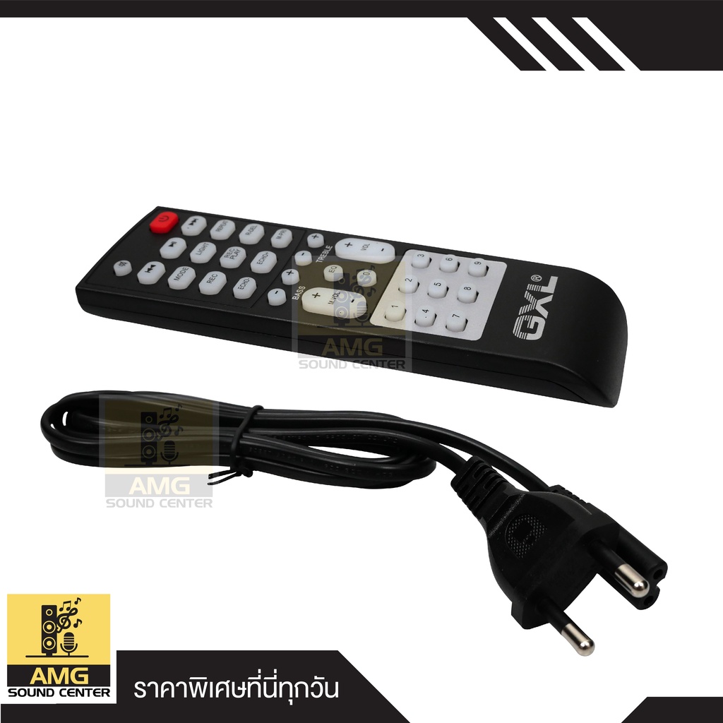 GXL รุ่น GL-100T ขนาดดอกลำโพง 10 นิ้ว 2 ดอก 100W มีไฟ LED รองรับ บลูทูธ Bluetooth AUX รองรับ MP3 มีแบตเตอรี่ในตัว ลำโพง - รูปที่ 6