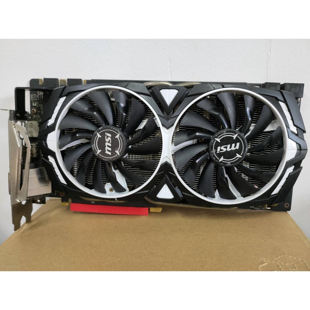 การ์ดจอ MSI GTX 1070 Ti ARMOR 8GฺB มือ 2 สภาพดีใช้งานปกติ พร้อมส่ง