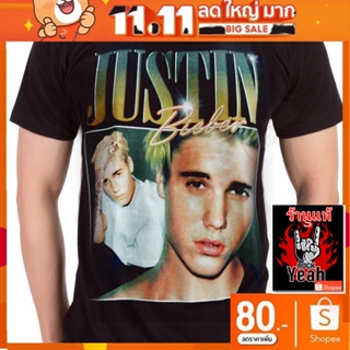 เสื้อวง JUSTIN BIEBER เสื้อเท่ห์ แฟชั่น เสื้อวินเทจ จัสติน บีเบอร์ RCM1822