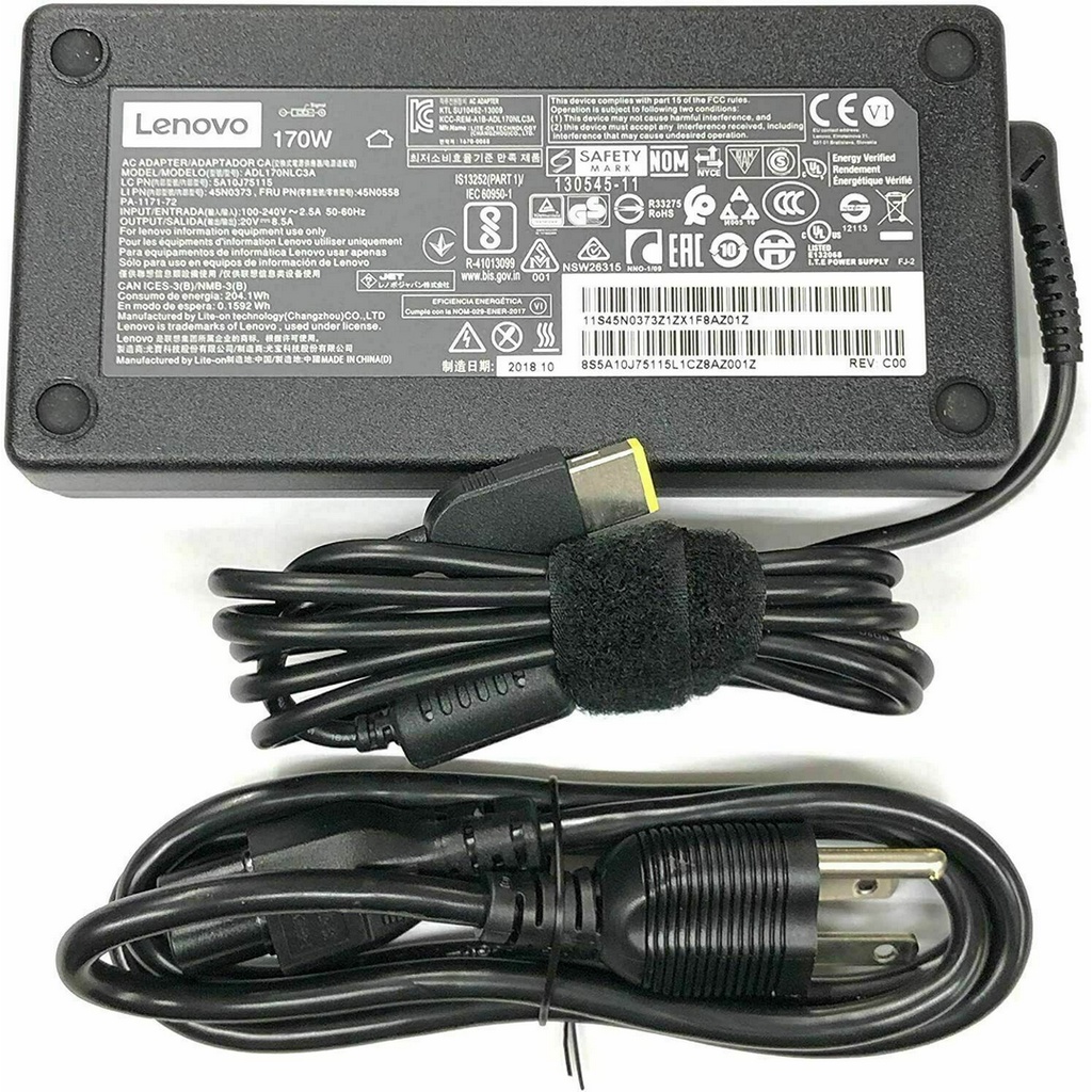 Adapter LENOVO GAMING ADAPTER ของแท้ LENOVO GAMING L340 Y540 Y545 Y730 Y740 Y7000 LEGION 5 20V 8.5A 