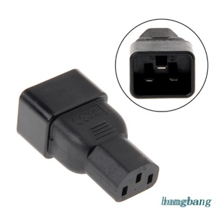 Bang อะแดปเตอร์แปลงพาวเวอร์ซัพพลาย IEC 320 C20 3-Pin Male To C13 3-Pin Female