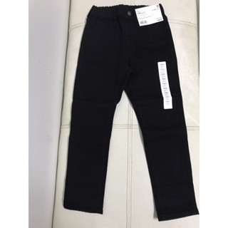 กางเกงขายาวเด็ก Uniqlo ultrastretch ขนาด 110 สี Black