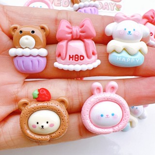 Sanrio แผ่นสติกเกอร์เรซิ่น แฮนด์เมด diy สําหรับติดตกแต่งแก้วน้ํา แก้วน้ํา และเค้ก