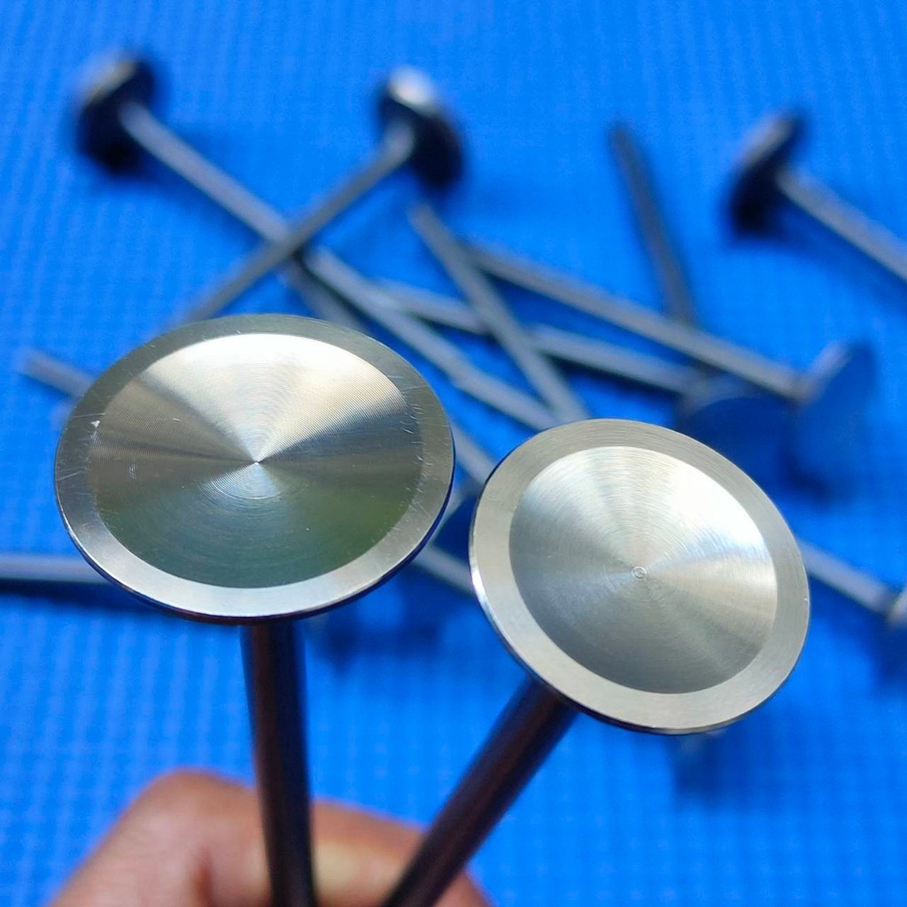 วาล์วแต่ง CNC บ่า 22mm - 35mm หน้าใบเงา ใช้สำหรับรถแต่งเครื่องยนต์ งานอย่างดีทนแน่นอน วาล์วแต่งหน้าใบเงา