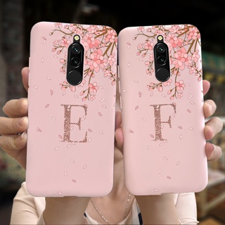 เคสโทรศัพท์มือถือ ซิลิโคนนิ่ม TPU ลายดอกไม้น่ารัก สีชมพู สําหรับ Xiaomi Redmi 8 Redmi 8A Redmi8A Pro