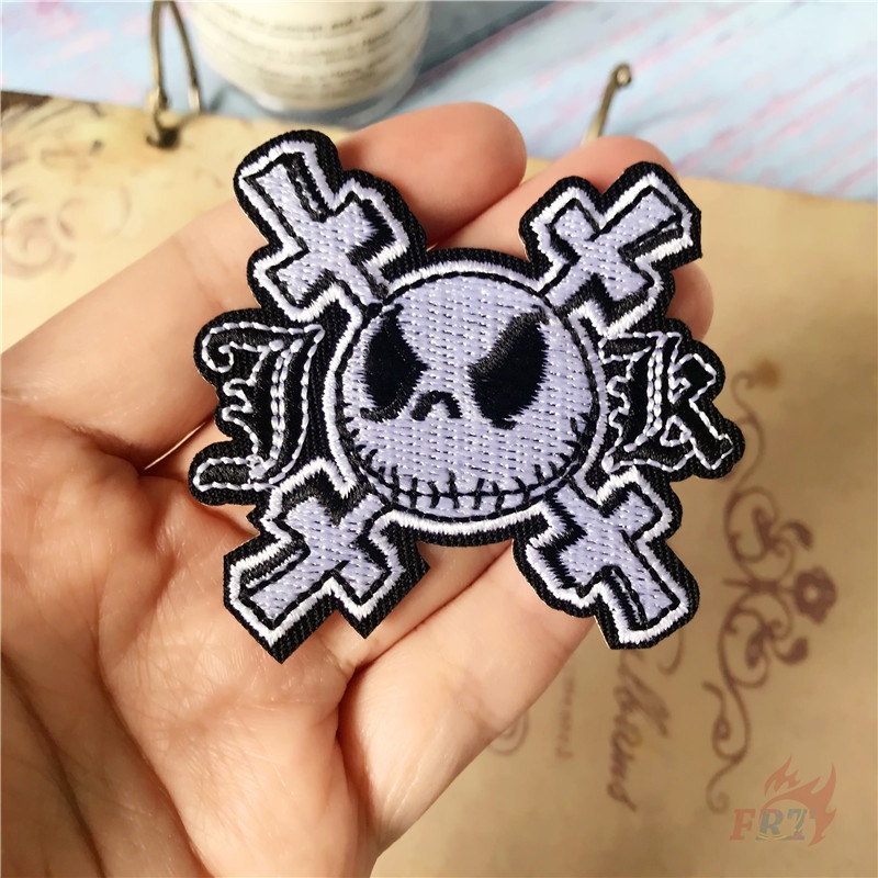 ☸ แผ่นแพทช์ ลายการ์ตูน The Nightmare Before Christmas สําหรับตกแต่งเสื้อผ้า ☸ 1 ชิ้นแจ็ค Skellington DIY เย็บบนเหล็กบนป้ายแพทช์ - รูปที่ 5