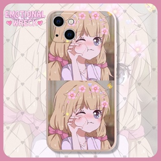 Peach Blossom Girl เคสไอโฟน iPhone 11 8 Plus case X Xr Xs Max Se 2020 cover เคส iPhone 13 12 pro max 7 Plus 14 pro max