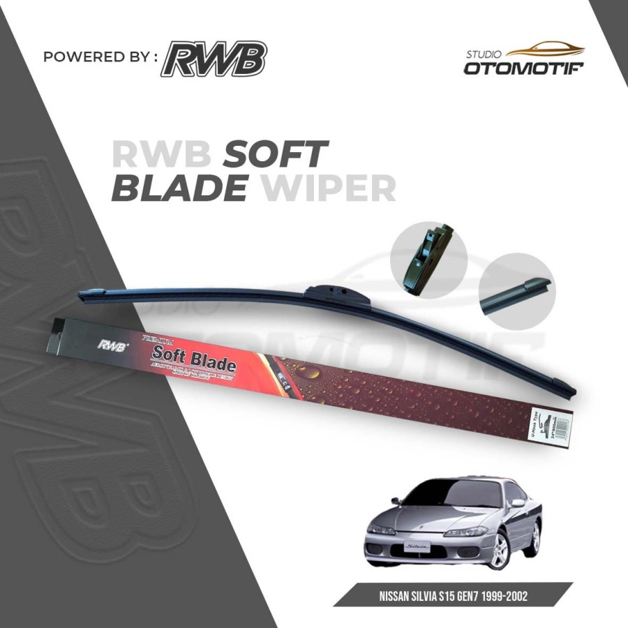 RWB S52 WIPER Nissan Silvia S15 Gen7 1999 SOFT FRAMELESS WIPER SILVIA