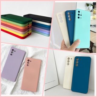 🇰🇷 【Samsung Galaxy Silicone Case】 Camera Protect Colorful Simple Slim Light Korea made momo