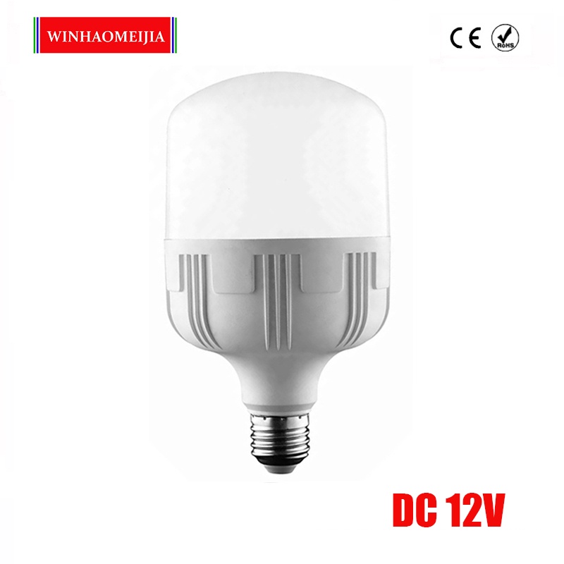 E27 หลอดไฟ LED DC 12V smd 2835chip lampada luz E27 โคมไฟ 3W 6W 9W 12W 15W 18W 24W 36W หลอดไฟ LED หลอ