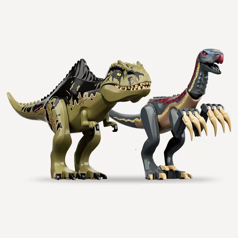 2024 ใหม่ Giganotosaurus Therizinosaurus ไดโนเสาร์ Building Blocks Interbest Tyrannosaurus Jurassic ประกอบอิฐเด็กของสะสม