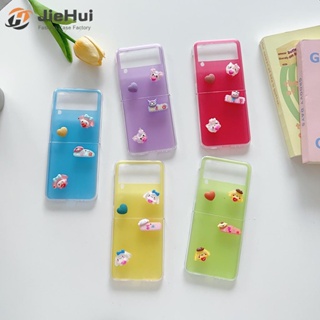 เคสโทรศัพท์มือถือ ลาย Jiehui Sanrio แฟชั่นปีใหม่ สําหรับ Samsung Z Flip4 Z Flip3