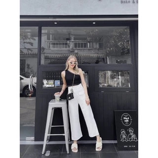 Sendai Trousers (XS-3XL) กางเกงขากระบอก เก็บเอว เก็บสะโพก งานตัด THESUNCO