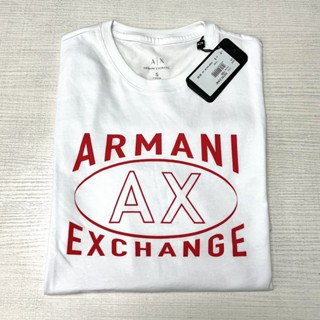 Armani ใหม่ เสื้อยืดลําลอง สําหรับผู้ชาย ผ้าฝ้าย แขนสั้น คอกลม พิมพ์ลาย