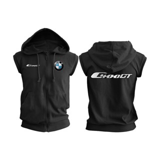 เสื้อแจ็กเก็ตแขนกุด ลาย BMW รุ่น C400GT - FLEECE