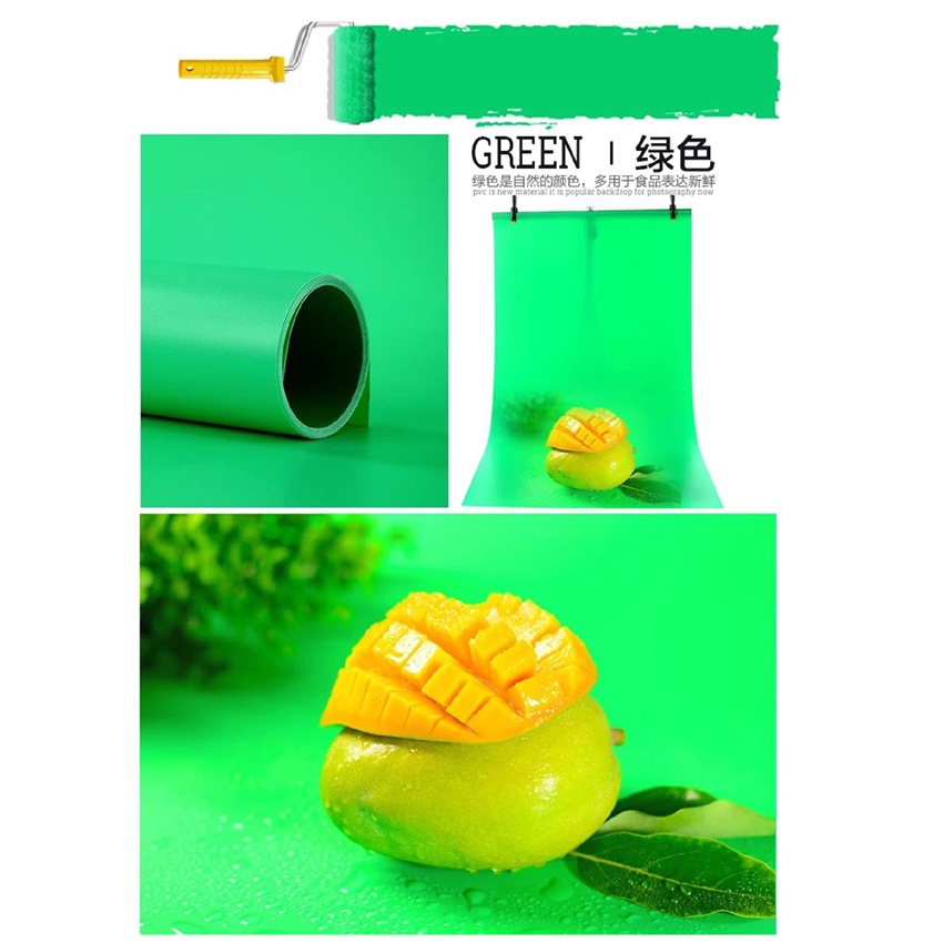 PVC photo studio backdrop 120cm x 200cm available in 7 colors ฉากถ่ายภาพ PVC ขนาด 120 x 200 เซนติเมตร มี 7 สีเลือกสีได้