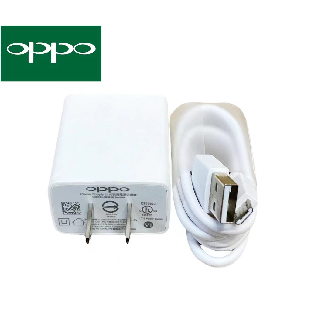 ชุดชาร์จ OPPO สายชาร์จพร้อมหัวชาร์จ ของแท้ Original ใช้ได้หลายรุ่น เช่น A12/F5/F7/A3S/A31/A37/A5S/F1/A7//F9/F1S/F9/A57