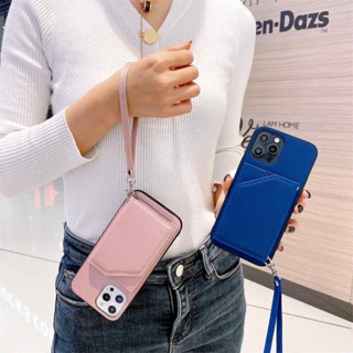 เคสโทรศัพท์หนัง TPU แบบนิ่ม ฝาพับ พร้อมช่องใส่บัตร และสายคล้องมือ แฟชั่นสําหรับผู้หญิง เด็กผู้หญิง สําหรับ Vivo Y17 Y15 Y12 U10 Y11 Y3