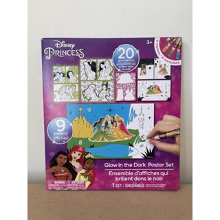 Disney princess grow in the dark poster set ของแท้ 💯% USA