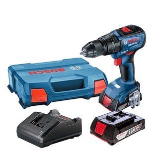 BOSCH GSB 18V-50 สว่านกระแทกไร้สาย 3 หุน 18 V Brushless motor แบต 2 ก้อน 5.0 Ah + แท่นชาร์จ