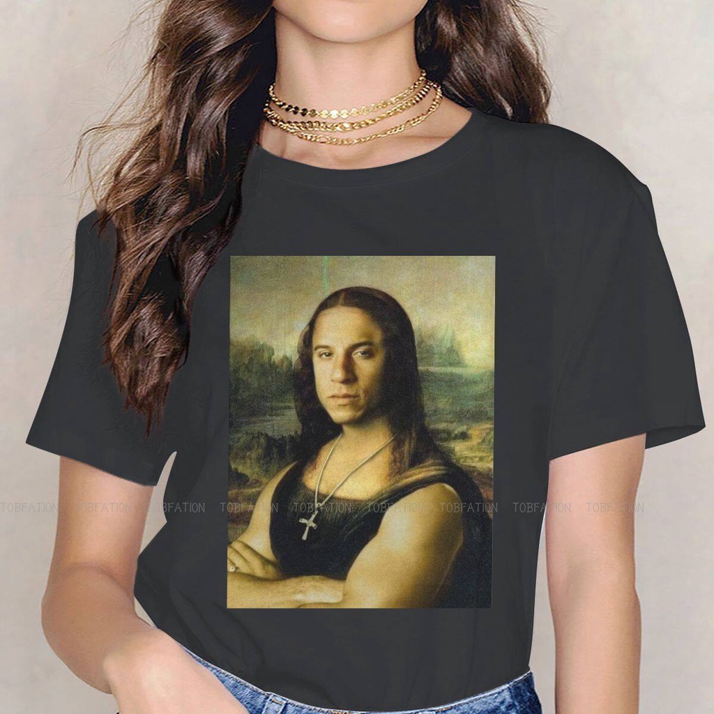 Fast &amp; Furious 9 Film Girls T Shirt Vin Diesel Mona Lisa Female Tops Graphic Kawaii Tees Ladies 5XL Oversized Tshirt