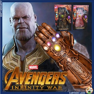 ถุงมือ Thanos - ทานอส ถุงมือทานอส ถุงมือ Iron Man avengers ขยับนิ้วได้ ถุงมือ มีฮีโร่3ตัว Thanos Infinity Gauntlet