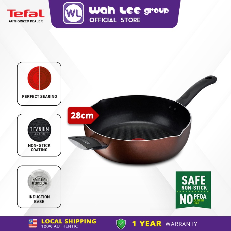 Tefal Day By Day Non Stick Deep Frypan ( 28ซม. G14366/G1436695 )/( 24ซม. G14364 G1436495 ) กระทะหม้อ
