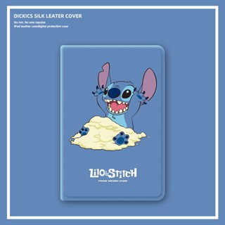 Lilo &amp; Stitch เคส mini 1/2/3/4/5/6 pro 10.2 11 gen 7 8 9 เคสไอแพด Airbag tri-fold air1 2 3 4 5 pen slot 20/21/22 pro 11