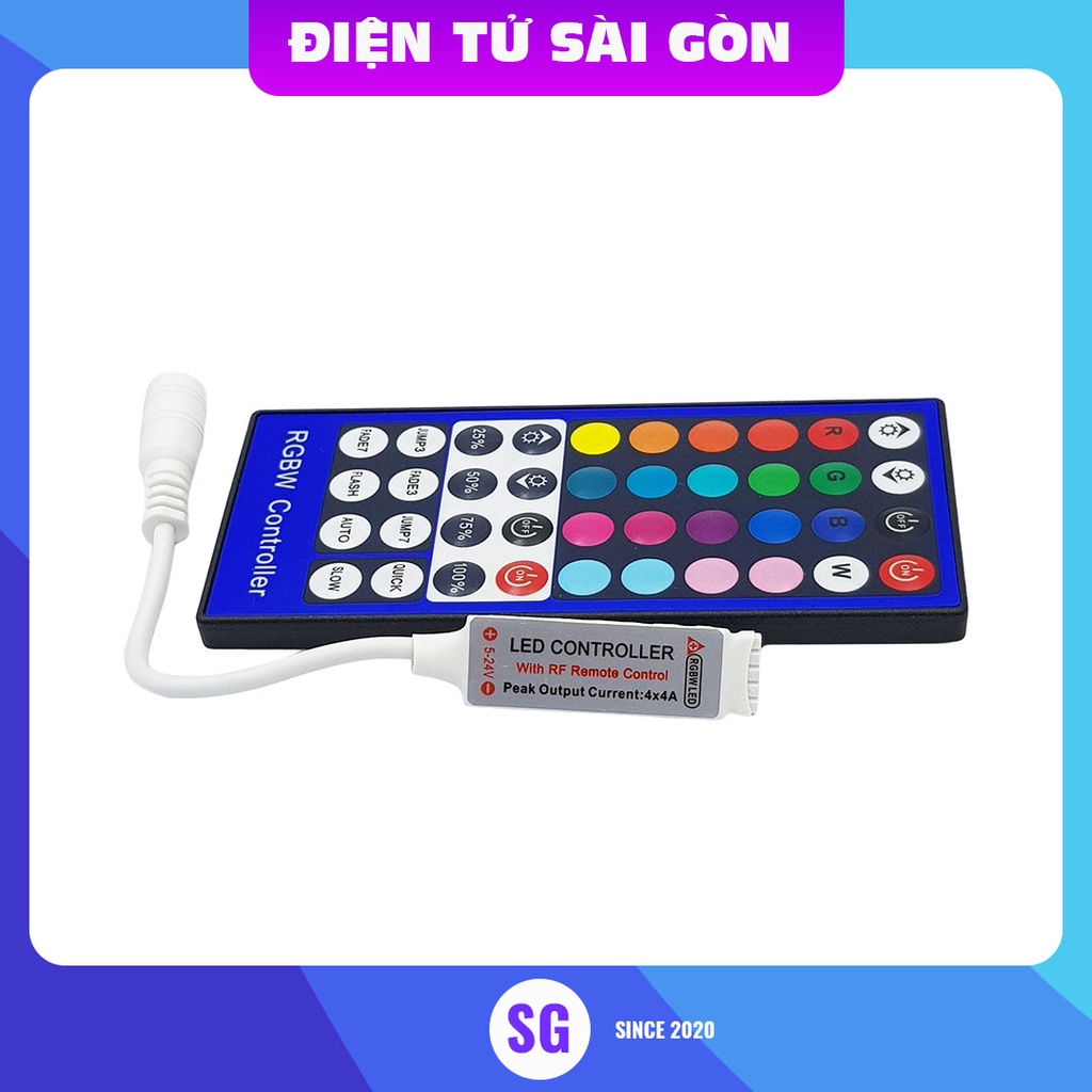 คอนโทรลเลอร์ Led RF RGBW 40 คีย์ 5-24VDC