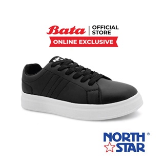 Bata บาจา (Online Exclusive) ยี่ห้อ North Star รองเท้าผ้าใบ ผ้าใบแฟชั่น พร้อมเทคโนโลยี Life Natural ลดกลิ่นอับ 99% สำหรับผู้หญิง รุ่น PLAY สีดำ 5206158