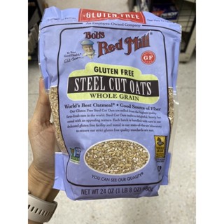 Gluten Free Steel Cut Oats Whole Grain ( Bob’s Red Mill ) 680 G. ข้าวโอ๊ต 100% กลูเต็น ฟรี สตีล คัท โอ๊ต ( ไม่มีกลูเตน ) ตราบ๊อบส เรด มิลล์