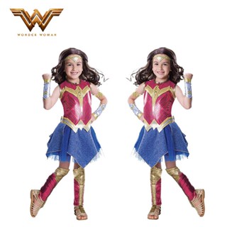 Wonder Woman Costume Girl Dawn Of Justice Wonder Woman Costume Children Kids Girls Superhero Cosplay Halloween Costumes Full Set4-10Y