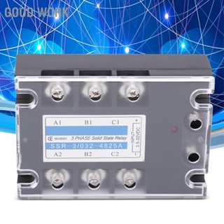 BGood Work โซลิดสเตทรีเลย์ควบคุม Ssr Dc Ac 480V 25A 3 เฟส Ssr-3 032-4825A