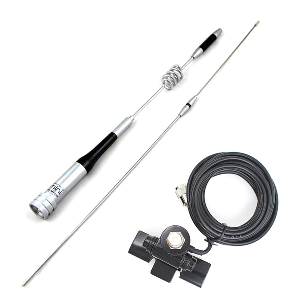 DIAMOND Mobile Antenna SG-7200 UHF/VHF + สแตนเลสคลิปรถ RB-400 + 5M สําหรับ KT-8900 KT-980 TH-8600 รถ