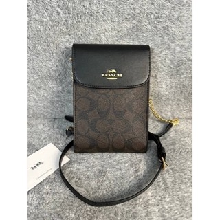 COACH 3051 RACHEL PHONE CROSSBODY IN SIGNATURE CANVAS