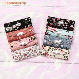 Fantastictrip เคสลิป ปักลายดอกไม้ สไตล์เรโทร พร้อมกล่องบรรจุภัณฑ์กระจก