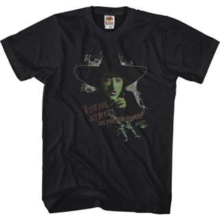 Wicked Witch Of The West Wizard Of Oz T-Shirt เสื้อขาว เสื้อคนอ้วน