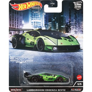 HOTWHEELS PREMIUM รถเหล็ก ของแท้ Car Culture Exotic Envy Lamborghini Essenza SCV12 (HWP2022_#HCJ29)