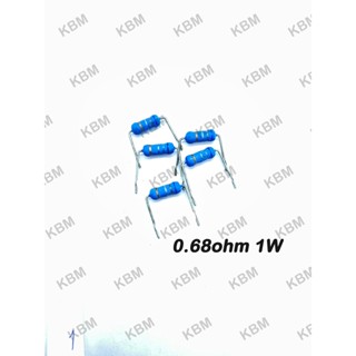 Resistor ตัวต้านทาน 0.68ohm1W 2W 3W 10W