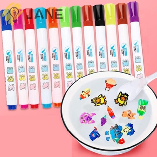 Jane Montessori ปากกามาร์กเกอร์ 4 8 12 สี ของเล่นเสริมการเรียนรู้เด็ก