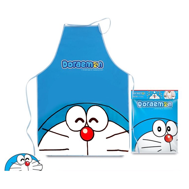 ผ้ากันเปื้อน ชุดกันเปื้อนน่ารัก โดเรม่อน ผ้ากันเปื้อนน่ารัก ราคา ถูกที่สุด ดีลบีเคเค แกลเลอรีภาพที่ 2